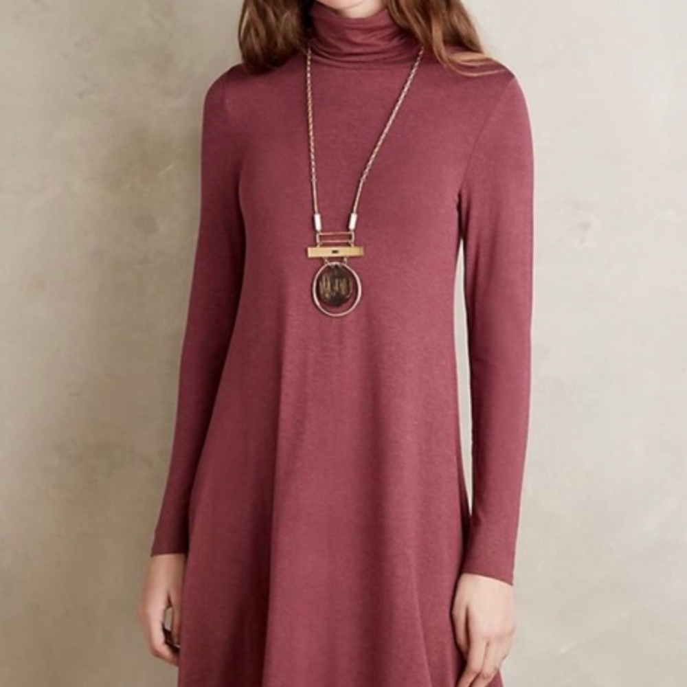 Maeve turtleneck dress in mauve. With tags!
